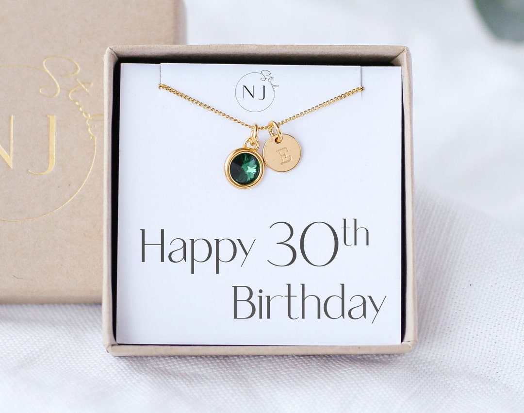 30th Birthday Gift for Her, 30th Birthday Necklace, 30th Birthday Gifts