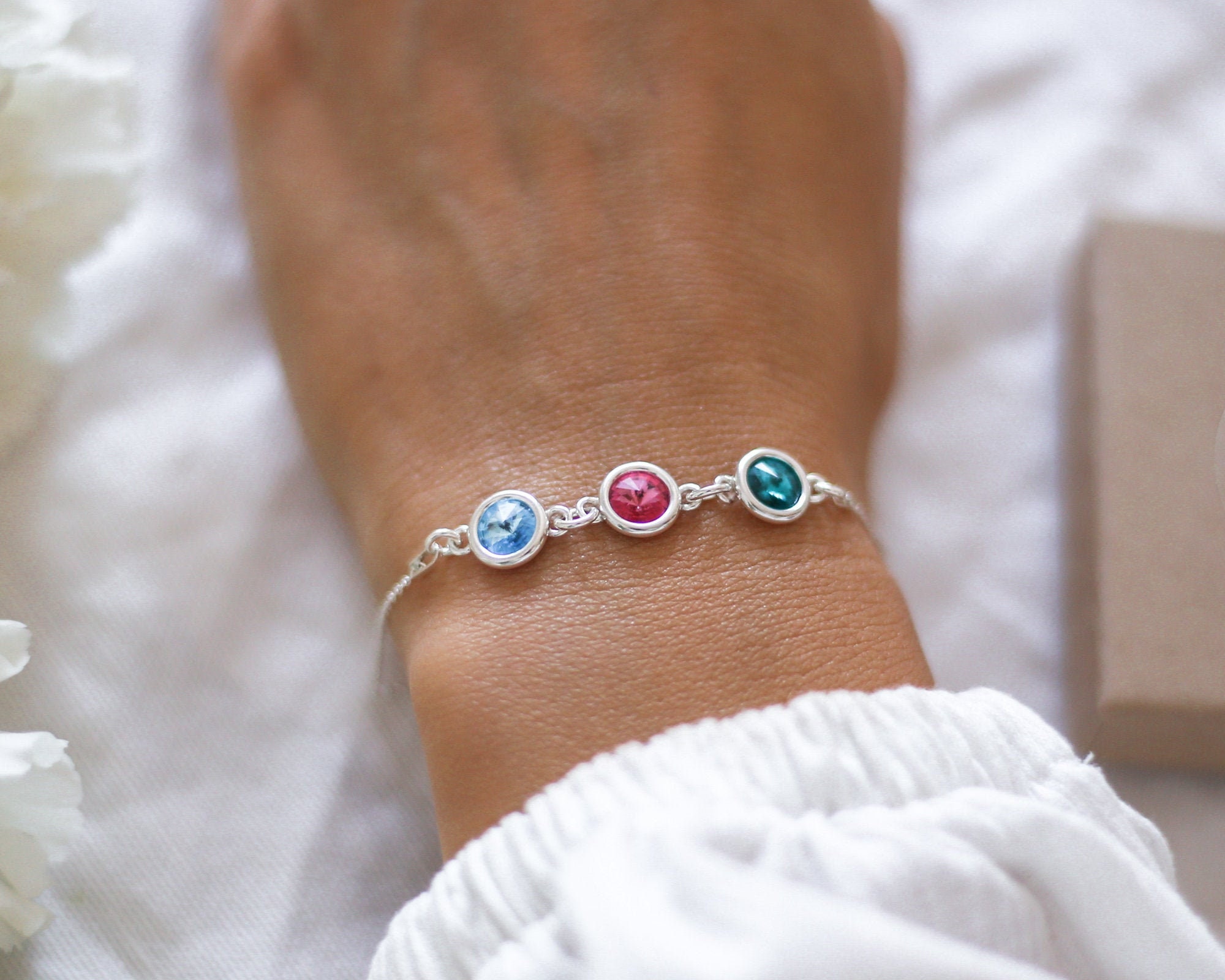 3 sale birthstone bracelet