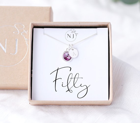 50th birthday jewellery cheap gifts for her