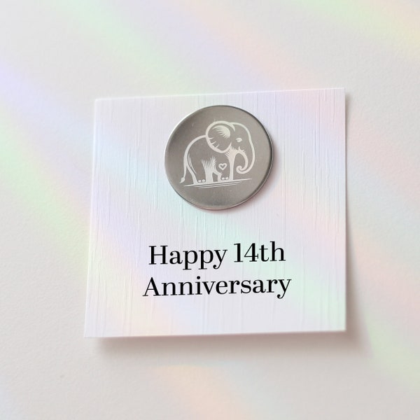 Ivory Gifts 14th Anniversary Card For Husband, Funny Ivory