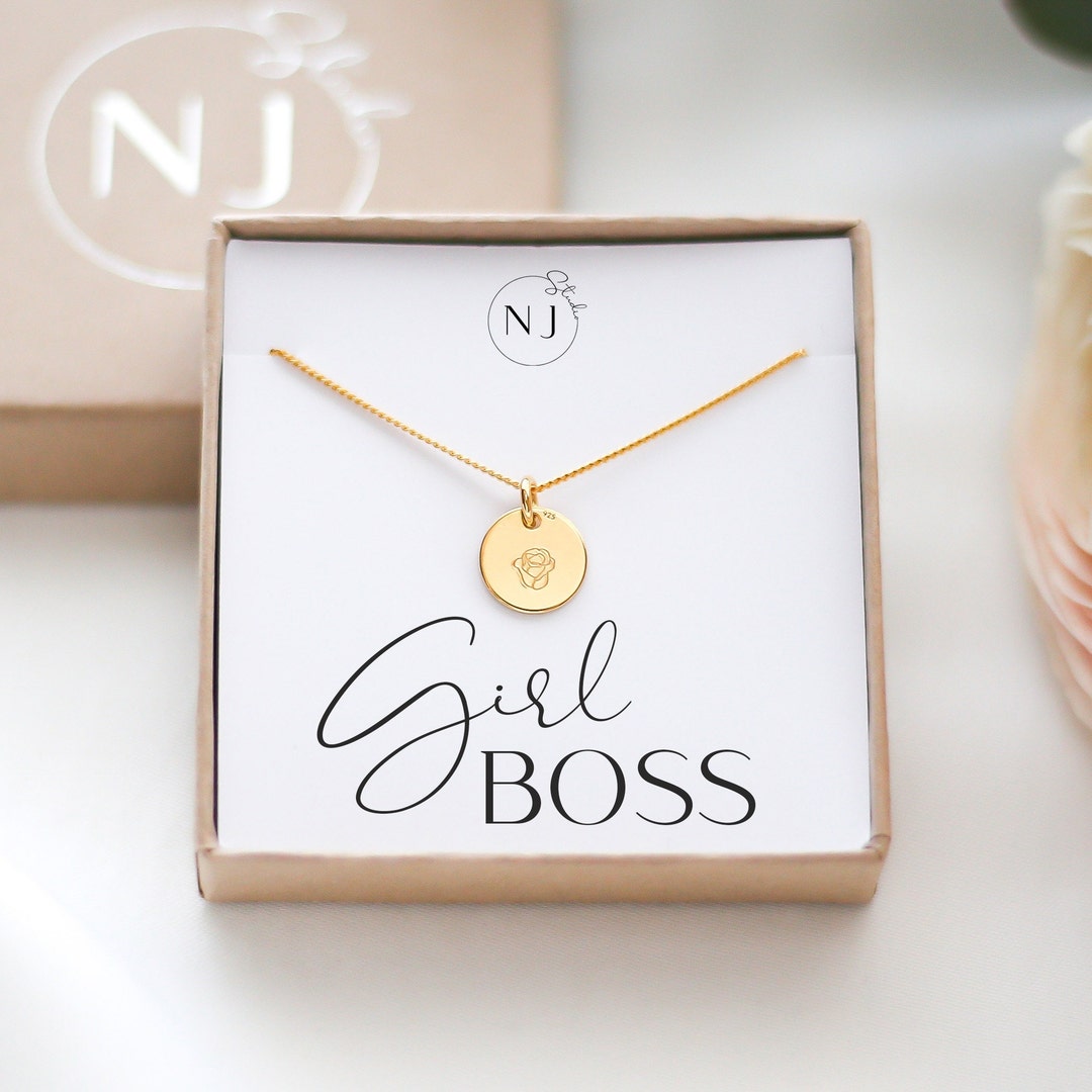New Business Owner Gift Girl Boss Necklace Boss Lady Etsy