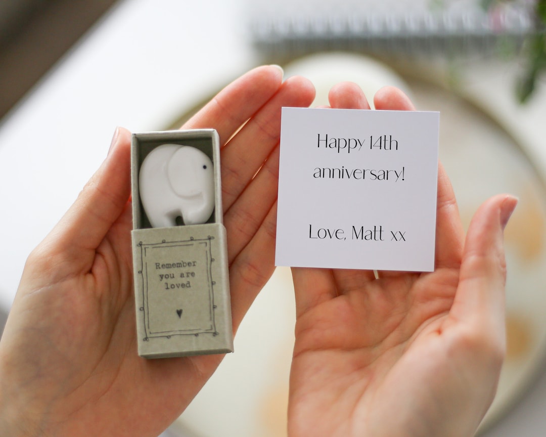 14th Wedding Anniversary Gift, Ivory Year Anniversary Gift, Gift for Wife, Gift for Husband