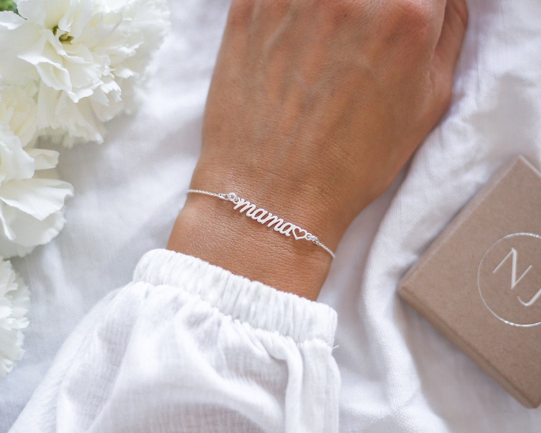 Mama Bracelet, Sterling Silver, Mum Bracelet, Gift for Mother, Mum to Be, Mama Jewelry, Mum