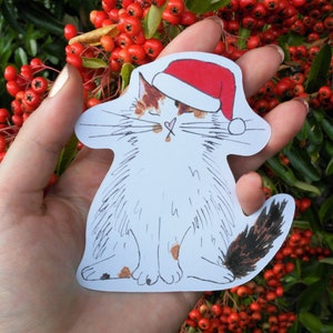 Adesivo ecologico natalizio con zampe di Babbo Natale