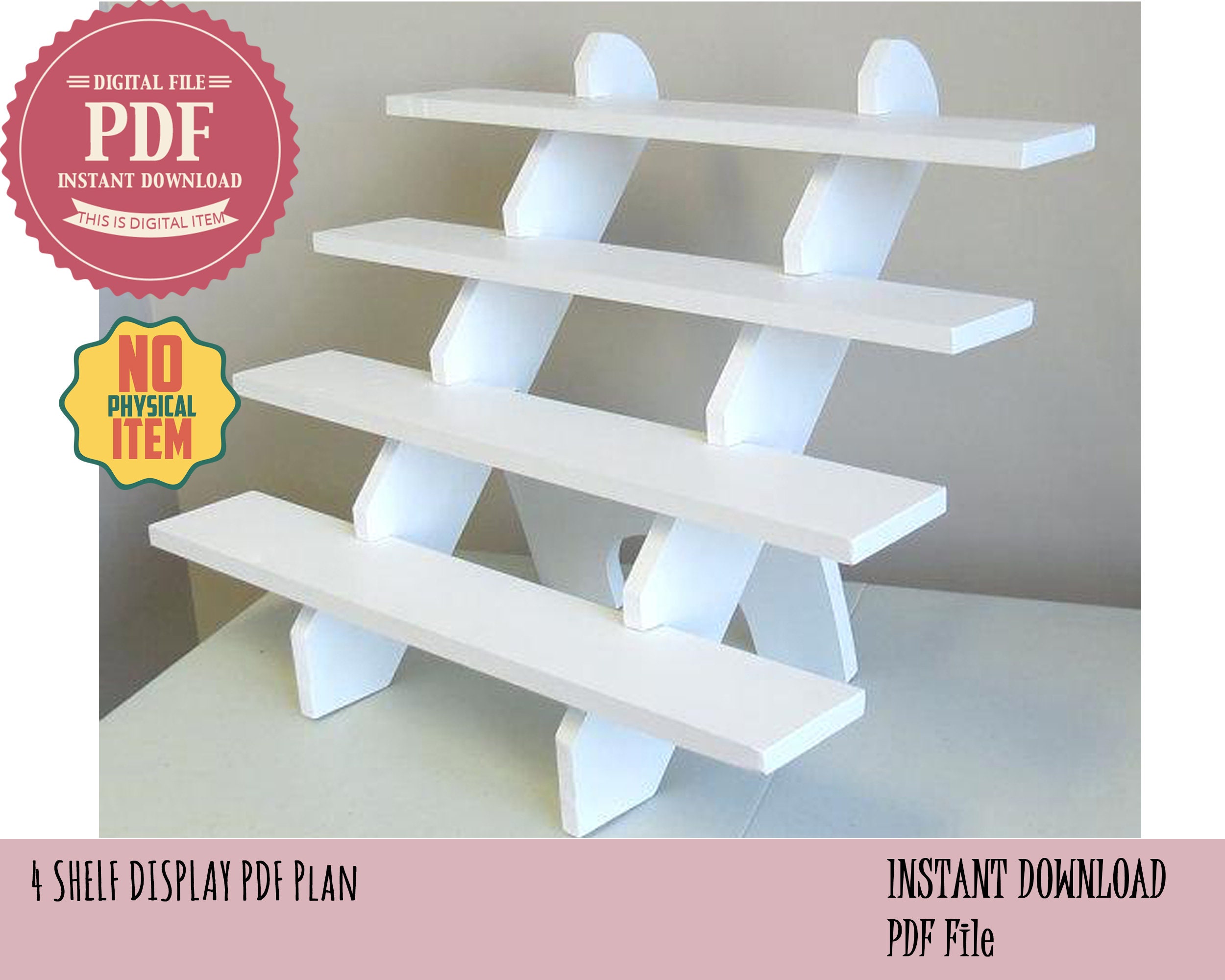 Craft Fair Display Stand Plans Cupcake Stand 4shelf Etsy