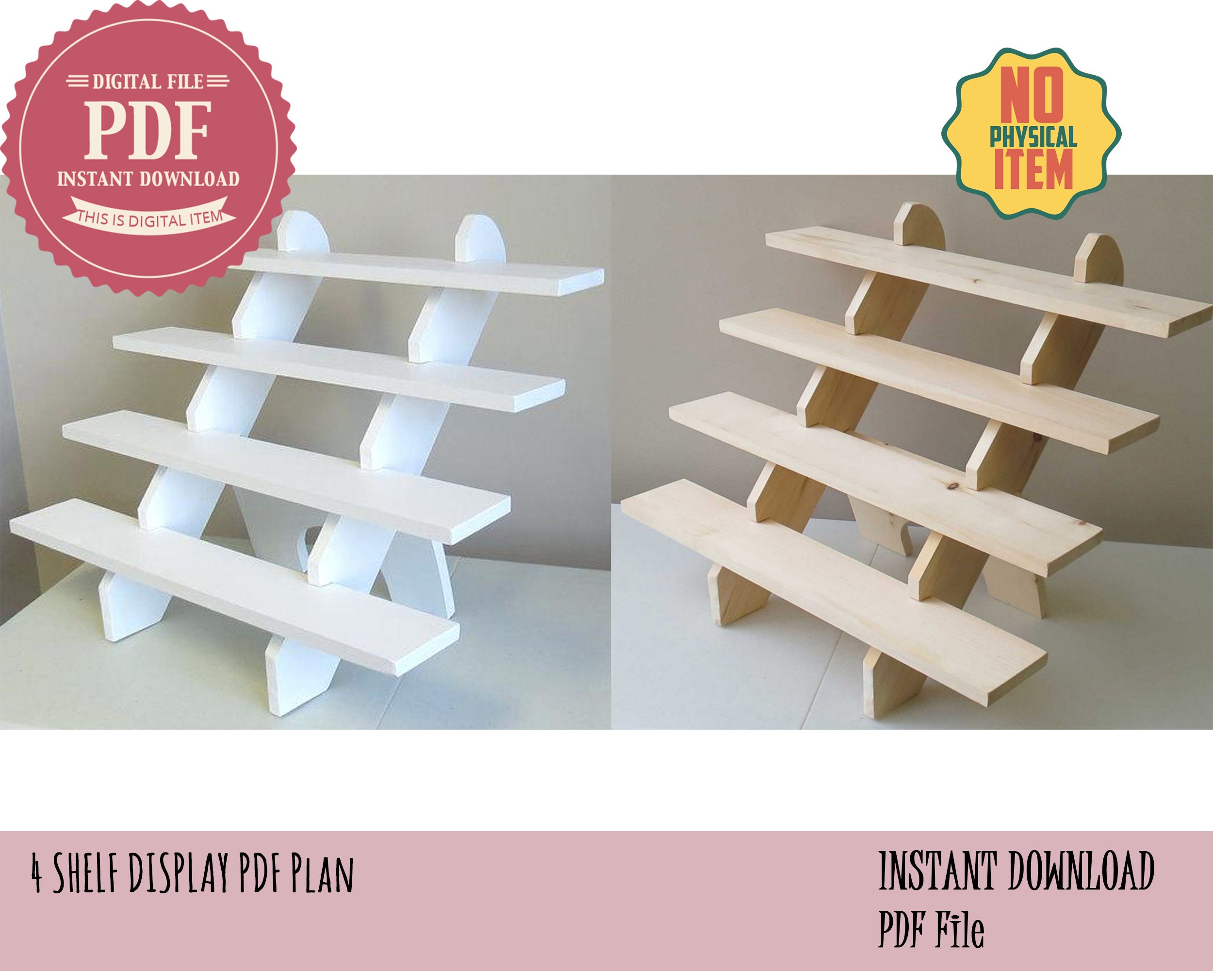 Craft Fair Display Stand Plans Cupcake Stand 4shelf Etsy
