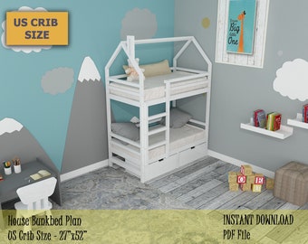 double crib bunk bed