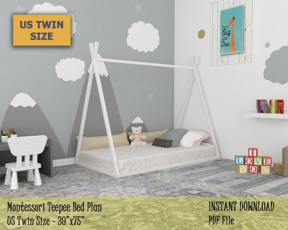 kids twin size bed frame