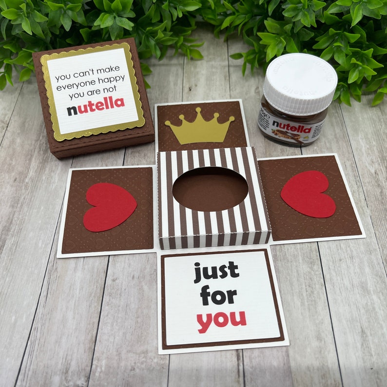 Mini Nutella Exploding Box. !digital Cutting File! - Etsy