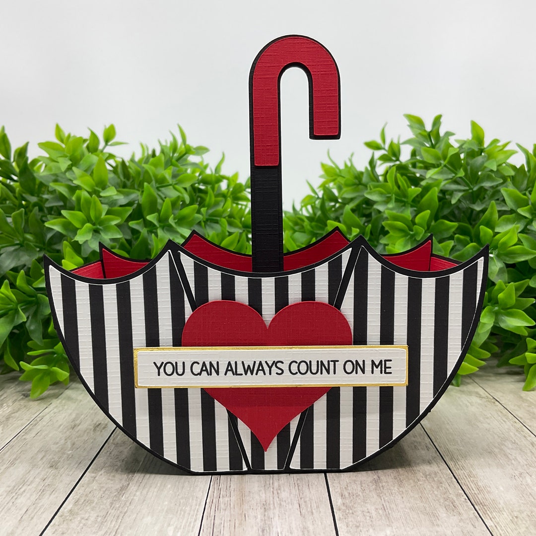 Umbrella Gift Box. digital Cutting File Etsy