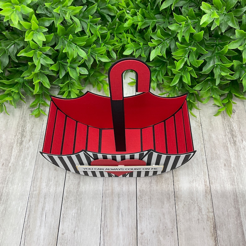 Umbrella Gift Box. Digital Cutting File Etsy