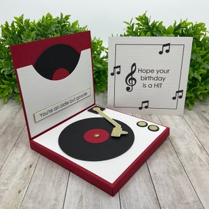 Coffret cadeau tourne-disque ! Fichier de coupe numérique pour les machines Silhouette Cameo et Cricut !