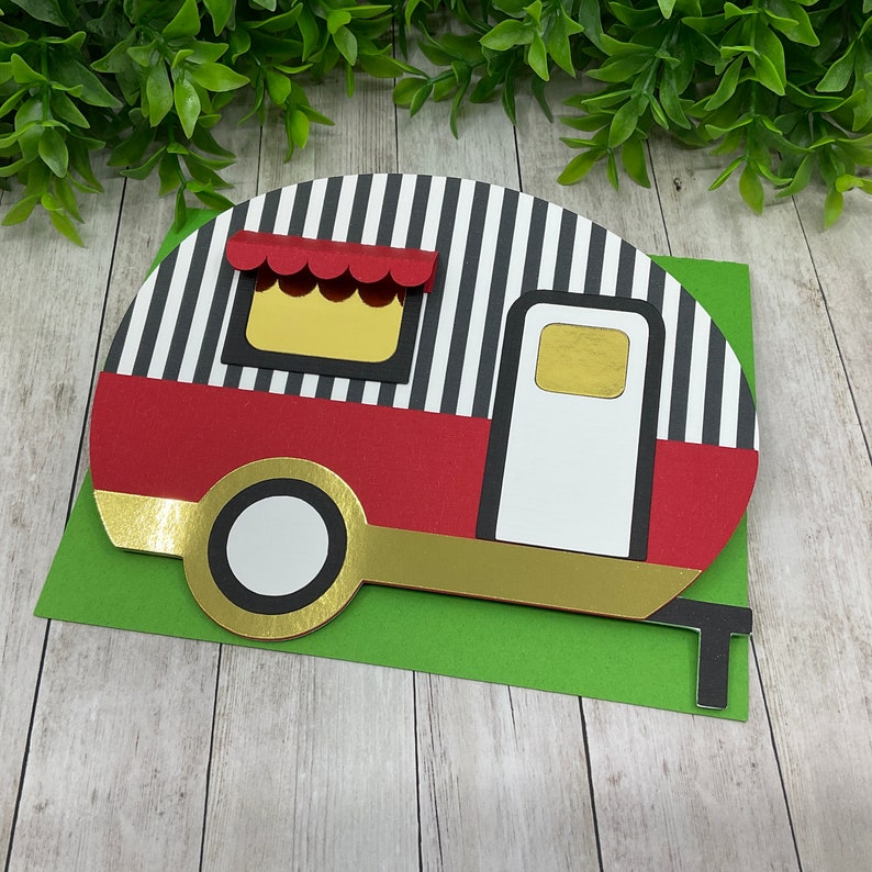 Set of 2 Caravan Cards !digital Cutting File! - Etsy