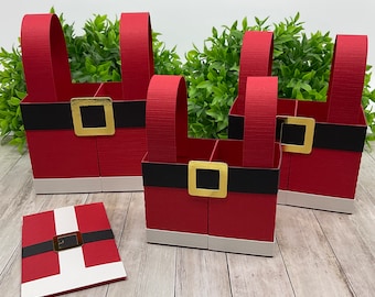 Santa pants treat boxes !Digital Cutting File!