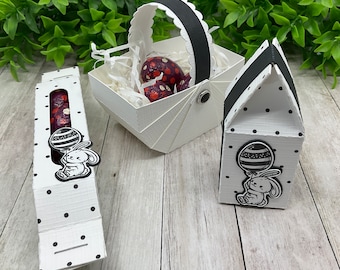 Set of 3 Easter boxes. !Digital Cutting File For Silhouette Cameo And Cricut!