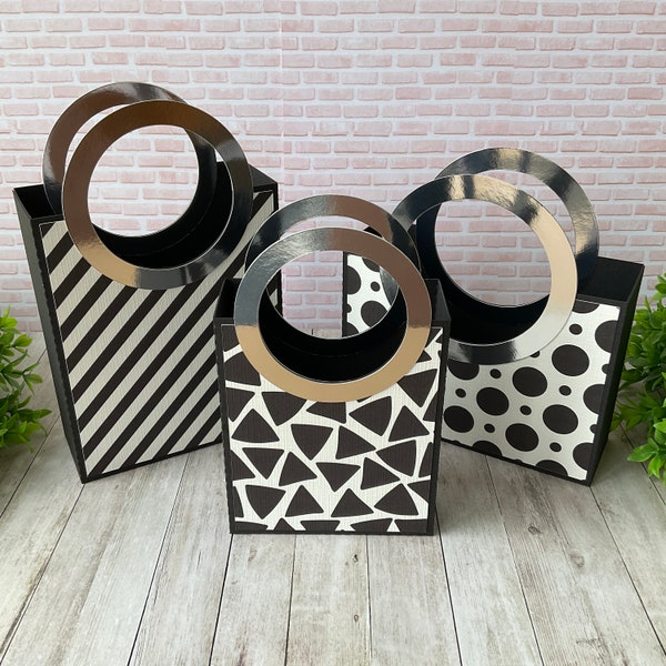 Set of three gift bags !Digital Cutting File For Sihouette Cameo And Cricut!