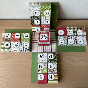 Exploding box Advent calendar !Digital Cutting File For Cricut and Silhouette Cameo!