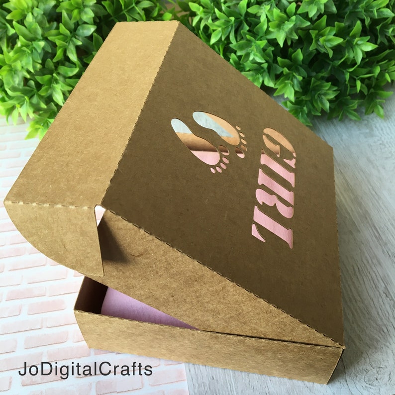 Baby Onesie Box With 4 Different Lids. Digital Cutting File Etsy