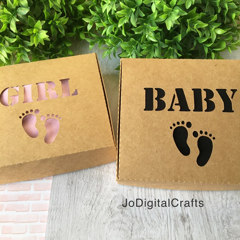 Baby Onesie Box With 4 Different Lids. Digital Cutting File Etsy