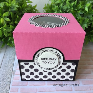 Birthday in a box. Digital Cutting File For Cricut Machines And Silhouette Cameo!