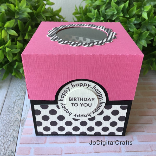 Birthday in a box. Digital Cutting File!