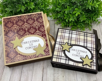 Set of 2 Advent calendars for tea bags. !Digital Cutting File!