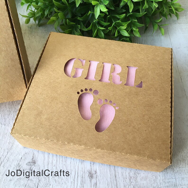 Baby Onesie Box With 4 Different Lids. Digital Cutting File Etsy