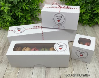 Set of 4 boxes for macarons! Digital Cutting File For Cricut Machines And Silhouette Cameo!!