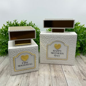 Set of 2 perfume bottle boxes !Digital Cutting File!