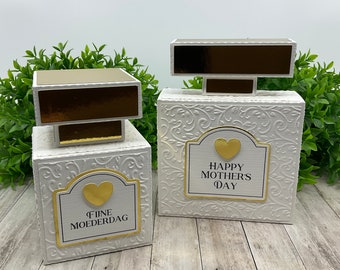 Set of 2 perfume bottle boxes !Digital Cutting File!