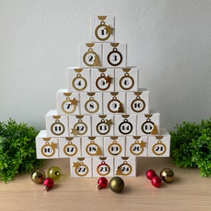 Albero del calendario dell'avvento. !File di taglio digitale per Silhouette Cameo e Cricut!