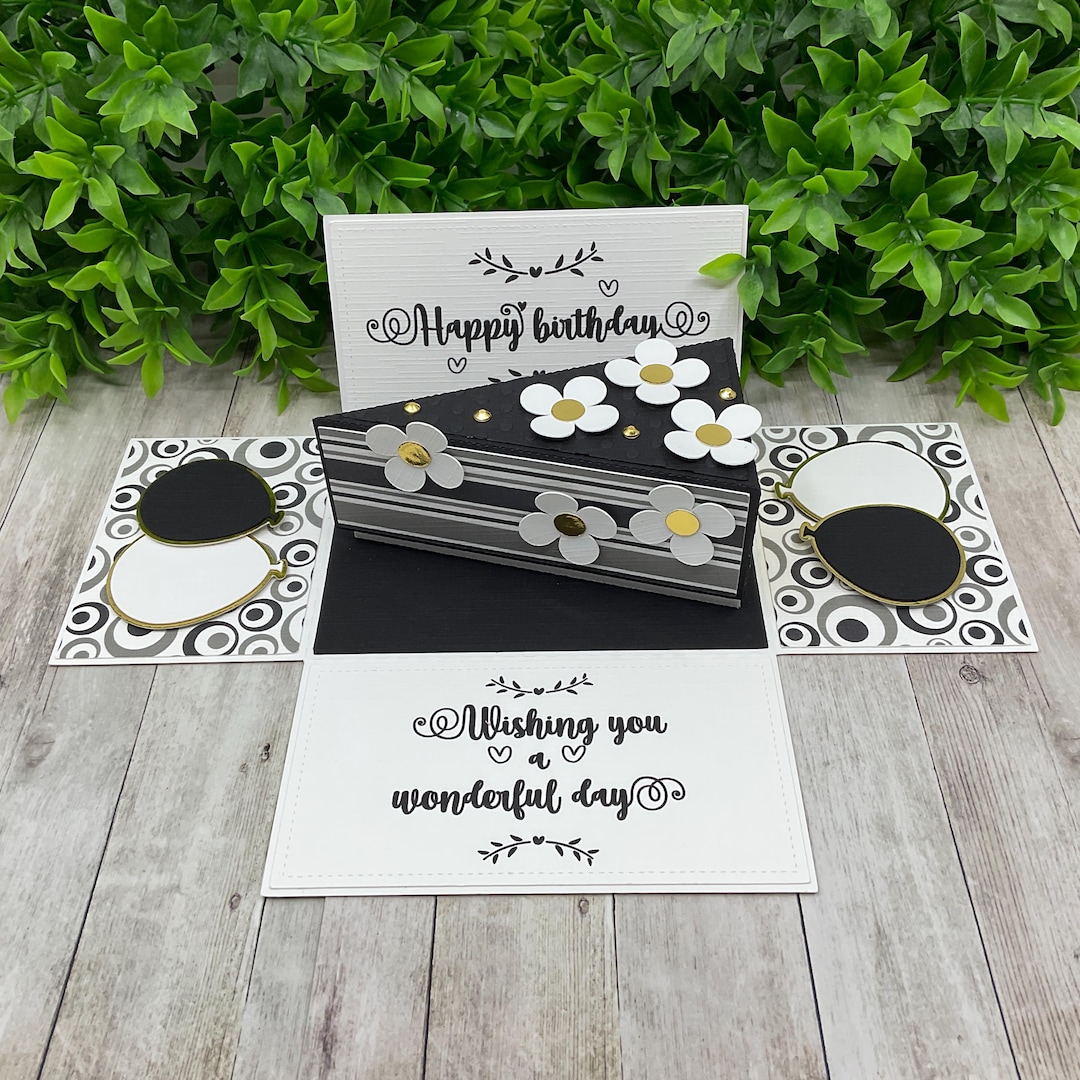 Exploding Case File Piece of Cake Exploding Box. !digital Cutting File for Silhouette Cameo ...