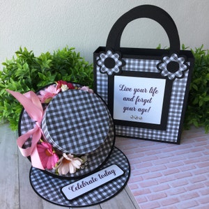 3D Easel Hat with matching purse !Digital Cutting File for Silhouette Cameo and Cricut Machines!