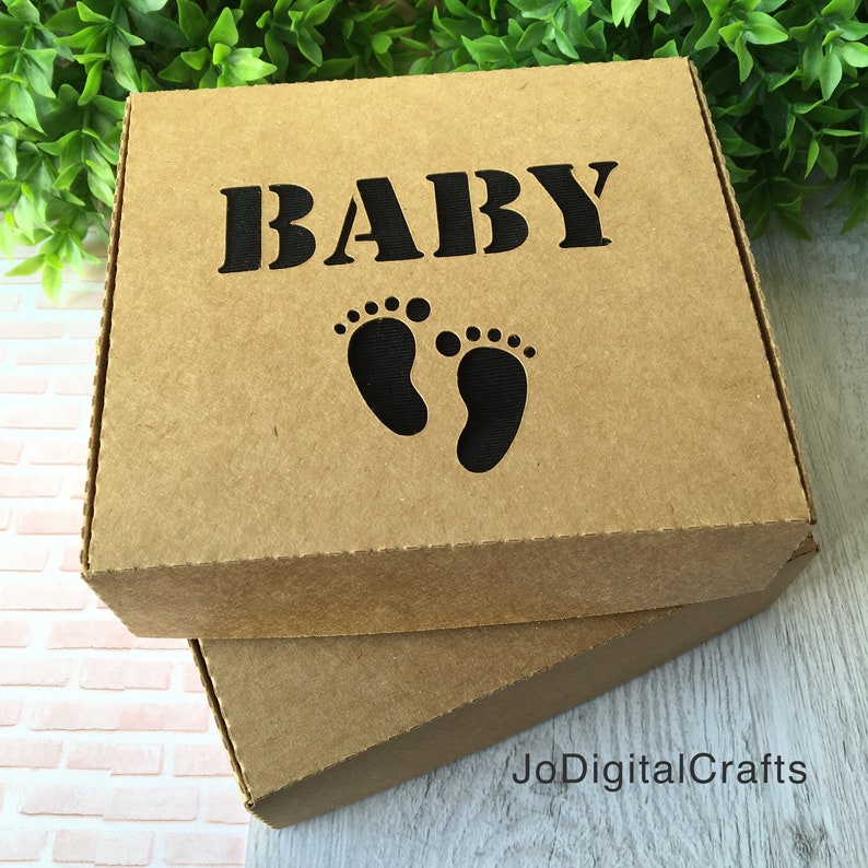 Baby Onesie Box With 4 Different Lids. Digital Cutting File Etsy