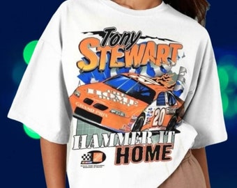 Vintage 90S Tony Stewart  Nascar Racing T Shirt, CRK89