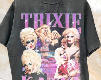Retro Trixie and Katya Comfort Colors Shirt, Vintage Drag Race Tee