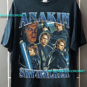 Anakin Skywalker Shirt | Anakin Skywalker Vintage 90' Shirt | Anakin Skywalker Classic Vintage Bootleg Shirt | Anakin Skywalker Tee Blue01