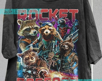ROCKET RACOON | Guardians of the galaxy | Guardians of the galaxy Tshirt Shirt Tee | Rocket Racoon Sweatshirt Sweater | Avengers CR250