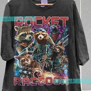 ROCKET RACCOON | Guardians of the galaxy | Guardians of the galaxy Tshirt Shirt Tee | Rocket Racoon Sweatshirt Sweater |  CR250