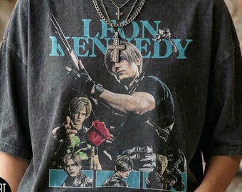 Comfort Colors® Residence Evil Leon S. Kennedy Bootleg T-Shirt, Gaming Shirt