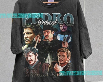 Pedro Pascal Unisex Shirt | Actor Pedro Pascal Vintage 90' Shirt | Pedro Pascal Graphic Tee 90's | Pedro Pascal Merch Shirt | Pedro Pascal