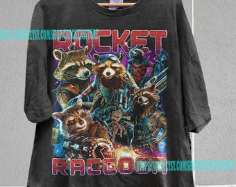 ROCKET RACOON | Guardians of the galaxy | Guardians of the galaxy Tshirt Shirt Tee | Rocket Racoon Sweatshirt Sweater | Avengers CR250