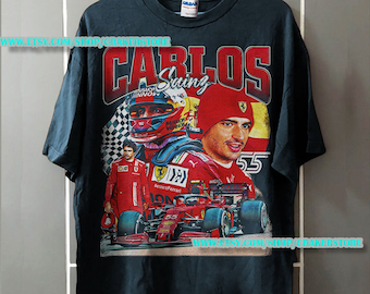 Carlos Sainz Shirt, Formula One shirt, Classic 90s Graphic Tee, Unisex, Vintage Bootleg, Gift, Retro CRK10F