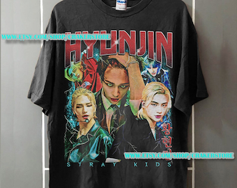 Vintage Hyunjin Stray Kids Shirt. Hyunjin Retro Shirt