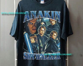 Anakin Skywalker Shirt | Anakin Skywalker Vintage 90' Shirt | Anakin Skywalker Classic Vintage Bootleg Shirt | Anakin Skywalker Tee Blue01