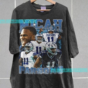 chemise vintage Micah Parsons, maillot de football Micah Parsons, t-shirt Micah Parsons, t-shirt vintage des années 90, chemise rétro, sport MTL09FS