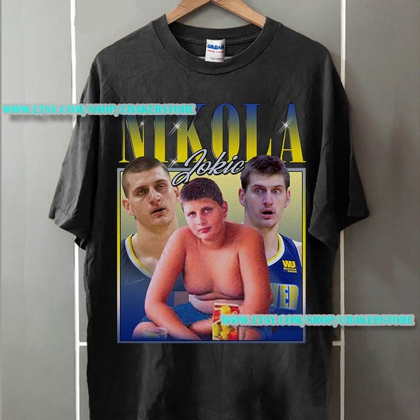 Nikola Jokic Shirt, Basketball shirt, Classic 90s Graphic Tee, Unisex, Vintage Bootleg, Gift, Retro, CRK008
