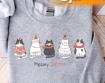 Meowy Catmas Christmas Sweatshirt