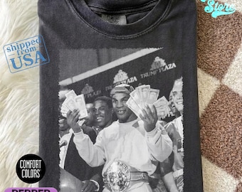 Vintage Mike Tyson Boxing Tee, 90s Money Graphic Shirt, Iron Mike Comfort Colors