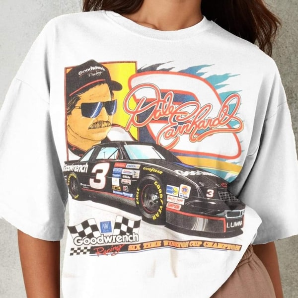 Vintage 90S Dale Earnhardt Nascar Racing camiseta